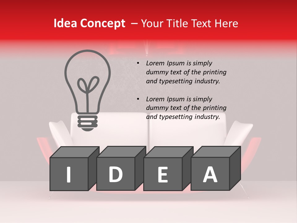 Object Pillow Loft PowerPoint Template