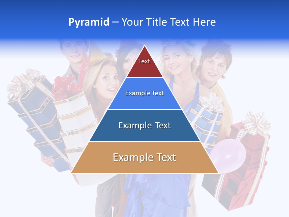 People In Party Hats PowerPoint Template