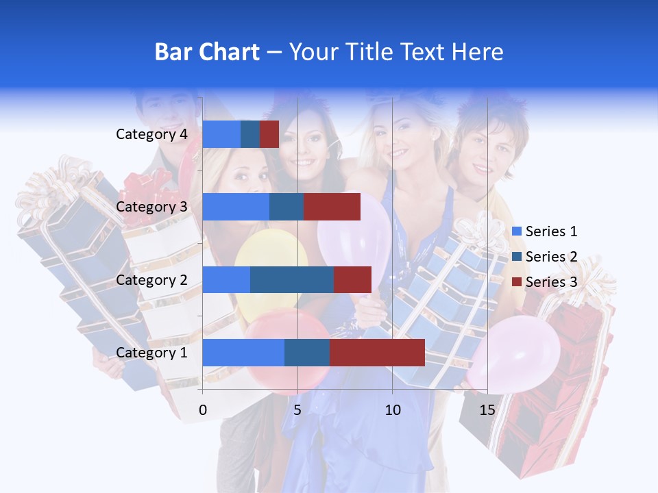 People In Party Hats PowerPoint Template