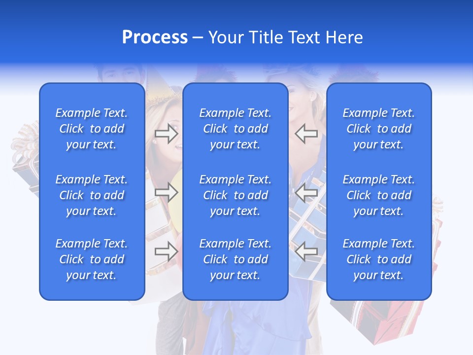 People In Party Hats PowerPoint Template