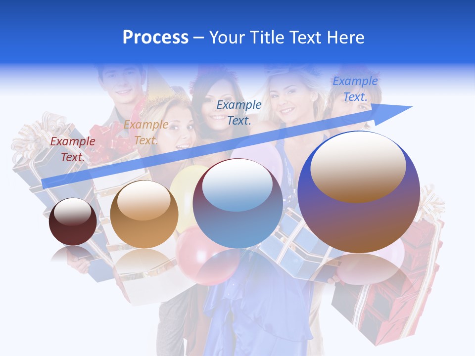 People In Party Hats PowerPoint Template