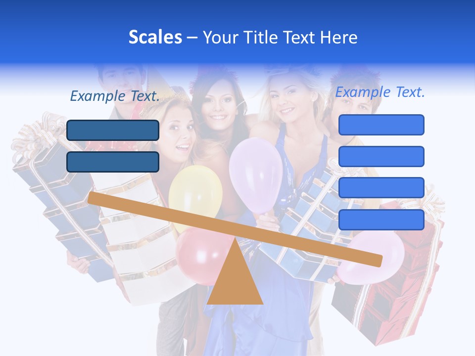 People In Party Hats PowerPoint Template