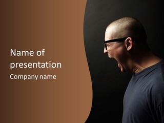 Dissatisfied Profile Photography PowerPoint Template