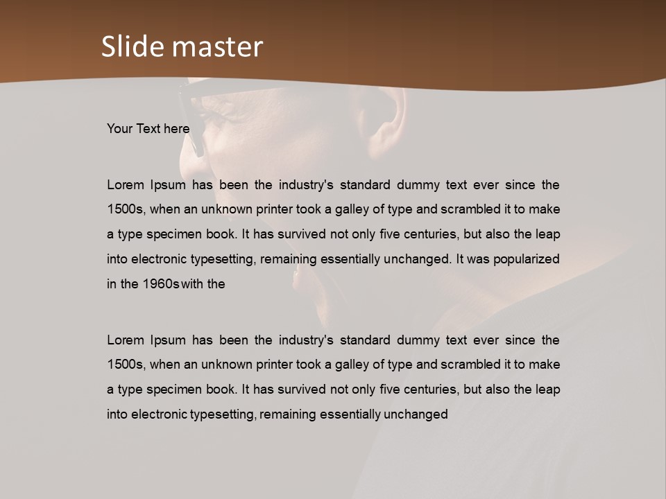 Dissatisfied Profile Photography PowerPoint Template