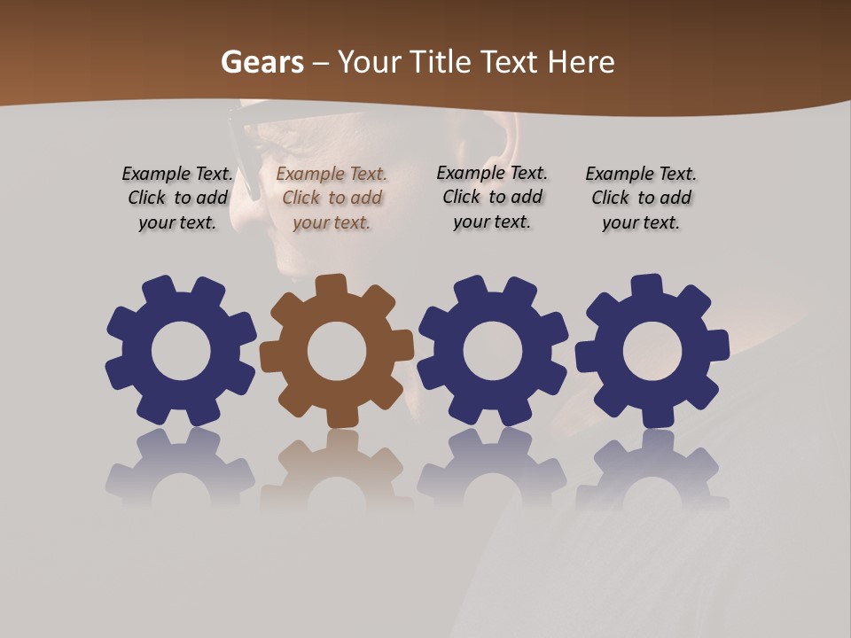 Dissatisfied Profile Photography PowerPoint Template