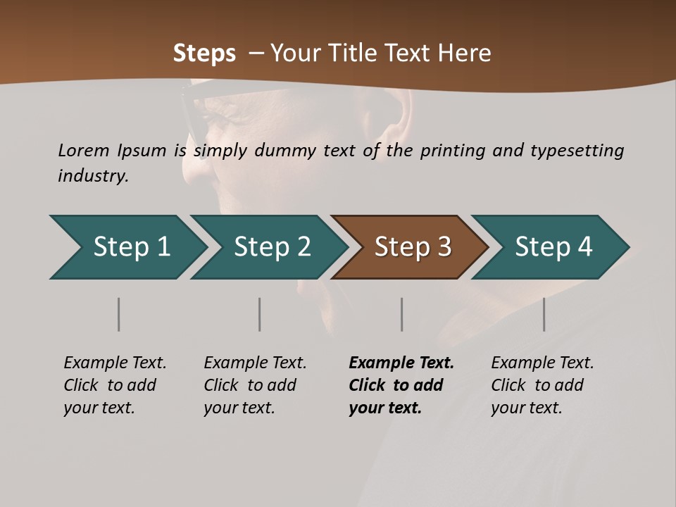 Dissatisfied Profile Photography PowerPoint Template