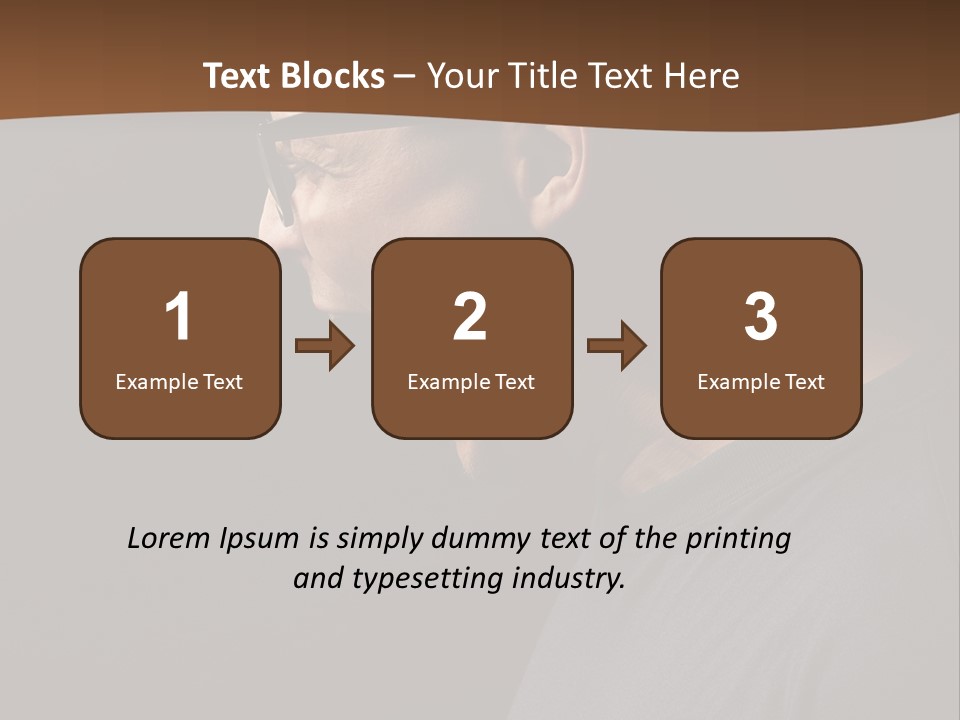 Dissatisfied Profile Photography PowerPoint Template