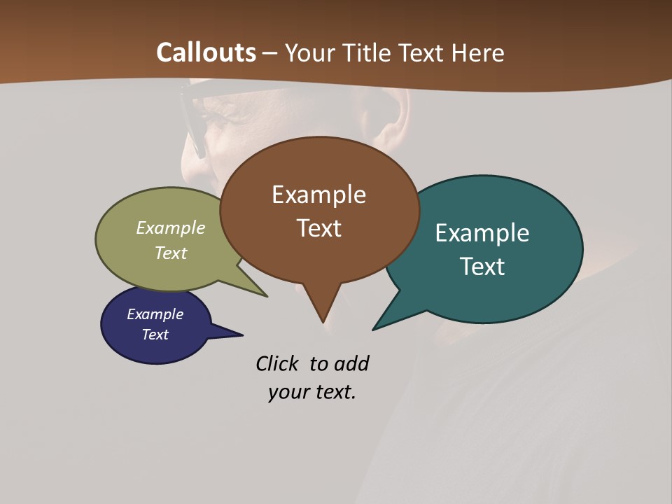 Dissatisfied Profile Photography PowerPoint Template