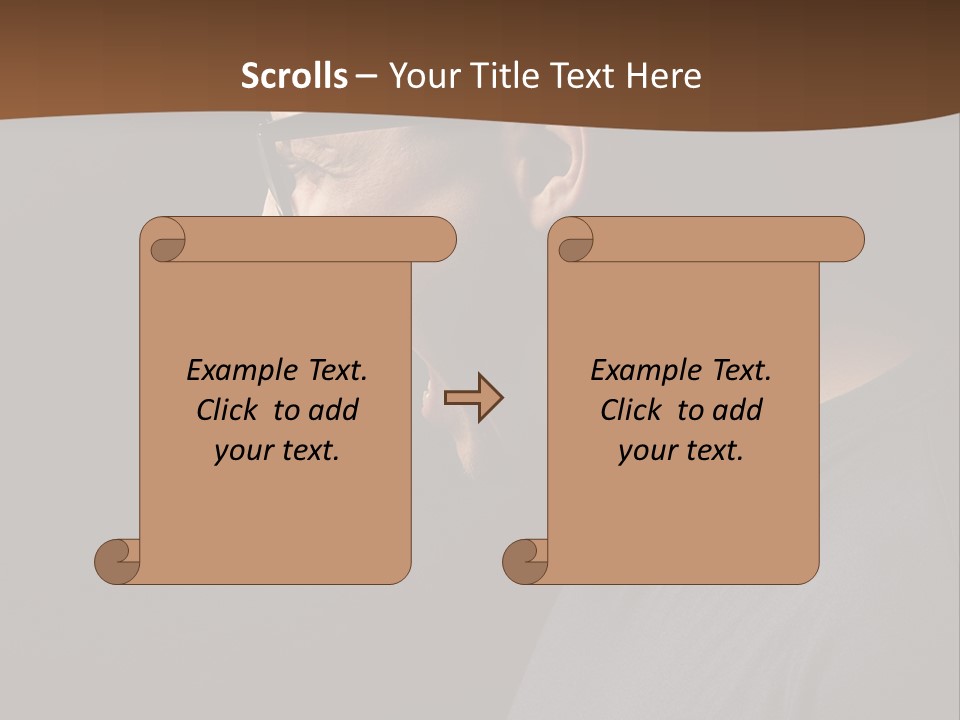 Dissatisfied Profile Photography PowerPoint Template