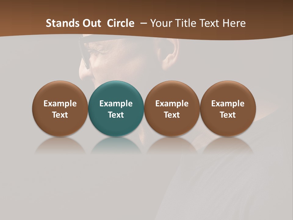 Dissatisfied Profile Photography PowerPoint Template