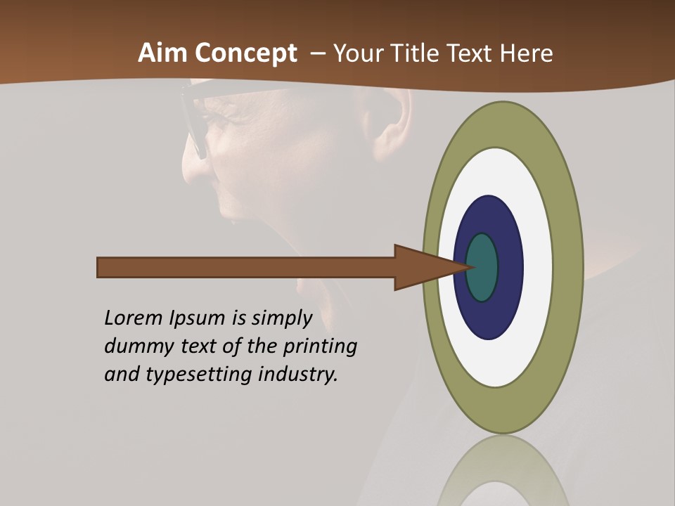 Dissatisfied Profile Photography PowerPoint Template