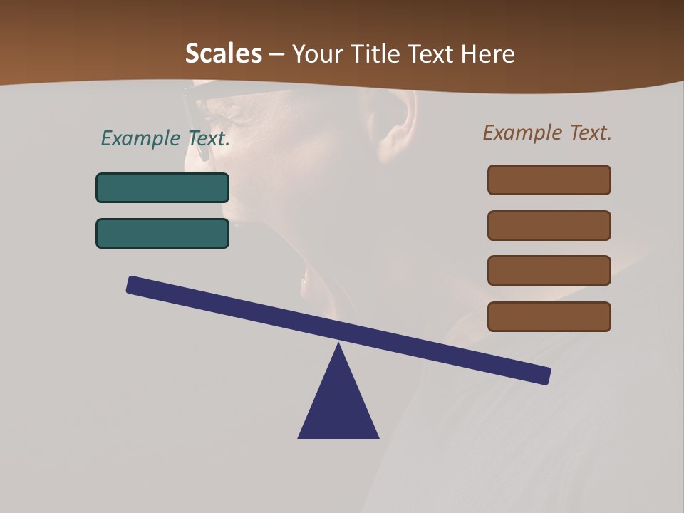 Dissatisfied Profile Photography PowerPoint Template