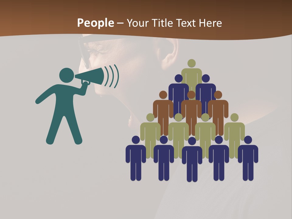 Dissatisfied Profile Photography PowerPoint Template