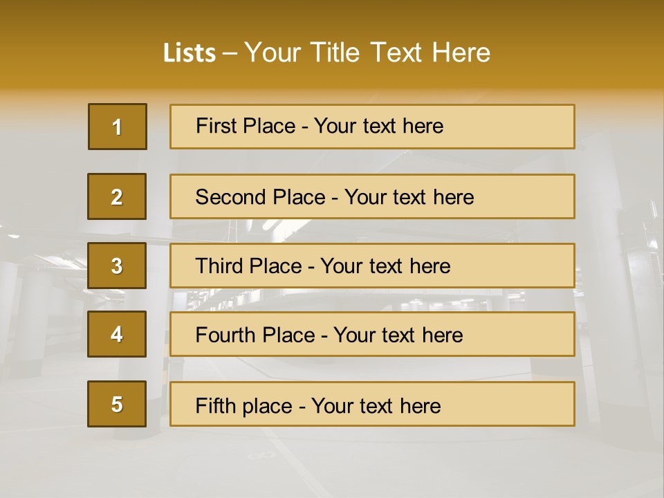 Reflection Light Asphalt PowerPoint Template