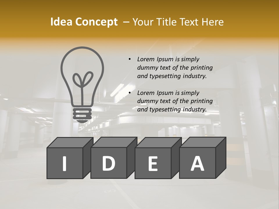 Reflection Light Asphalt PowerPoint Template