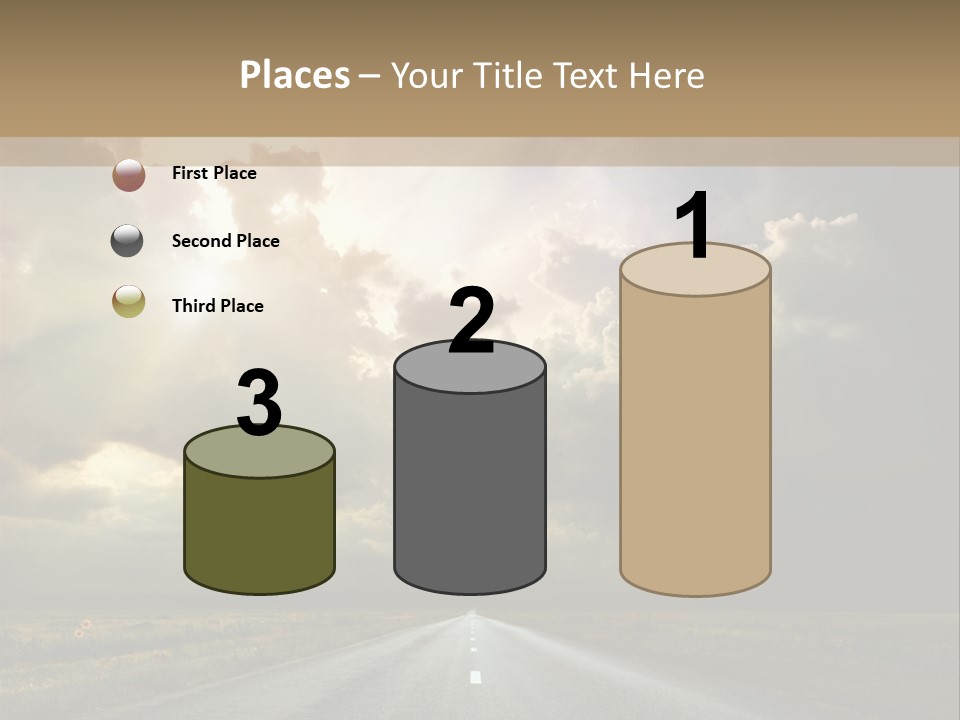 Puddles Road PowerPoint Template