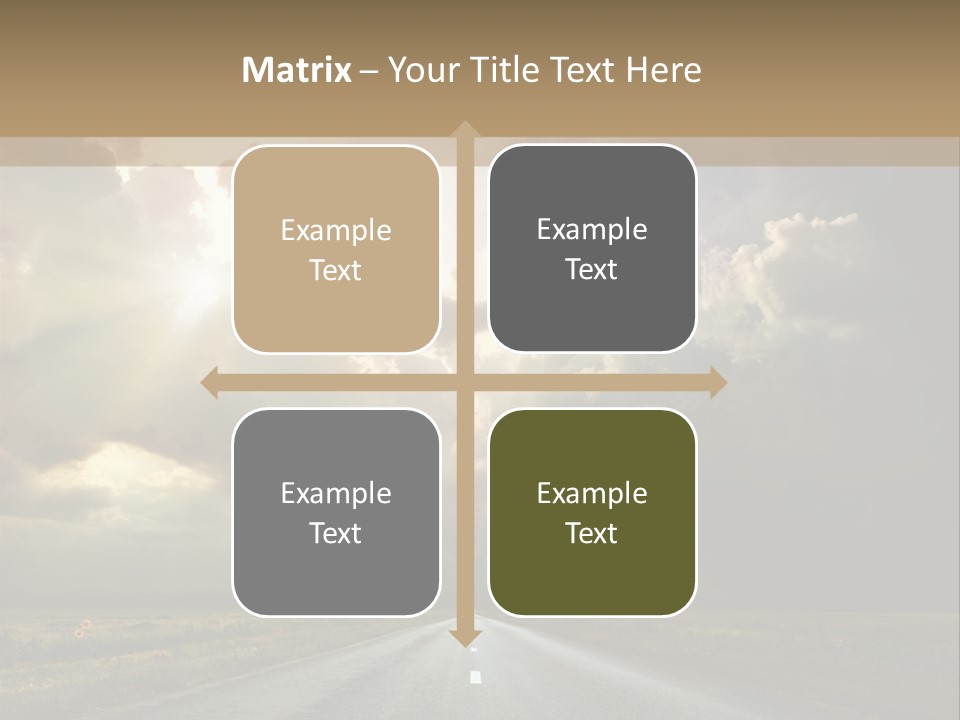 Puddles Road PowerPoint Template