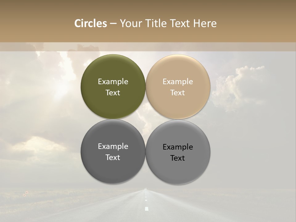 Puddles Road PowerPoint Template