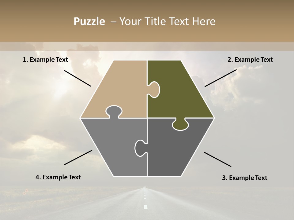 Puddles Road PowerPoint Template