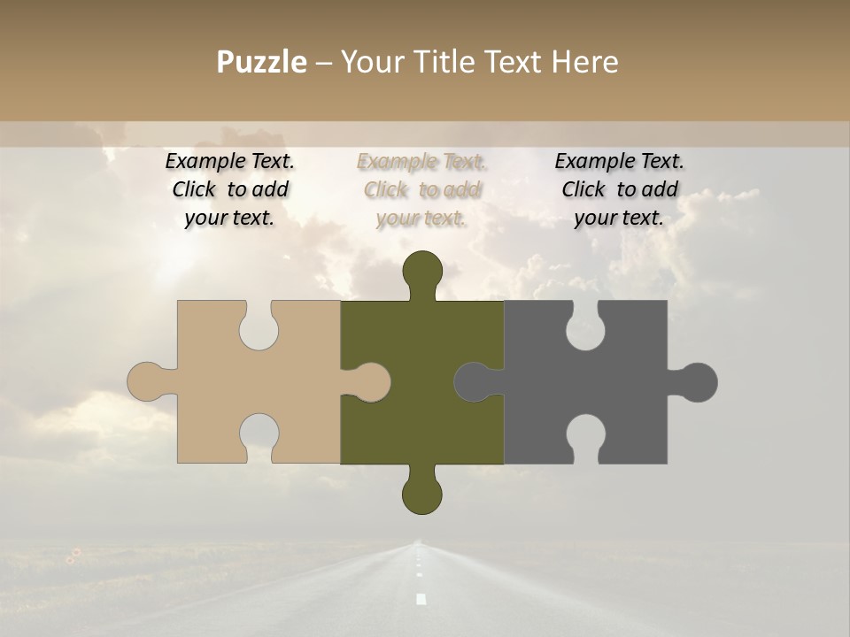 Puddles Road PowerPoint Template