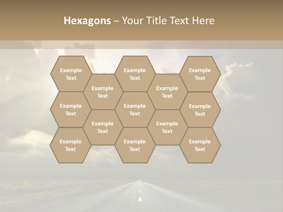 Puddles Road PowerPoint Template