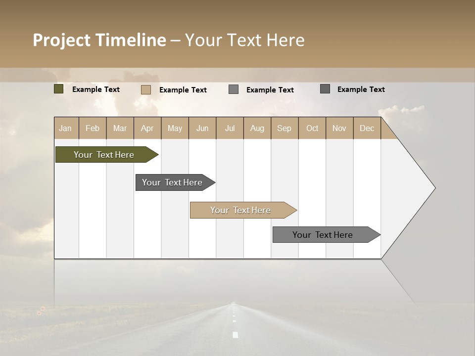 Puddles Road PowerPoint Template