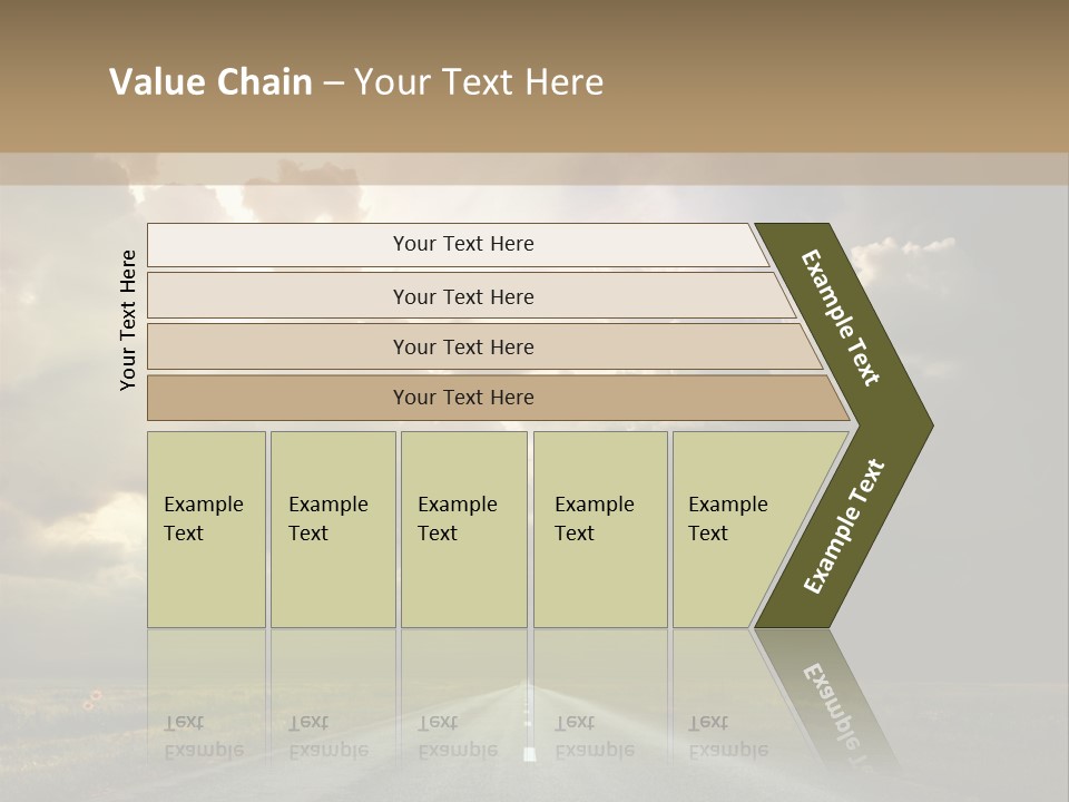 Puddles Road PowerPoint Template