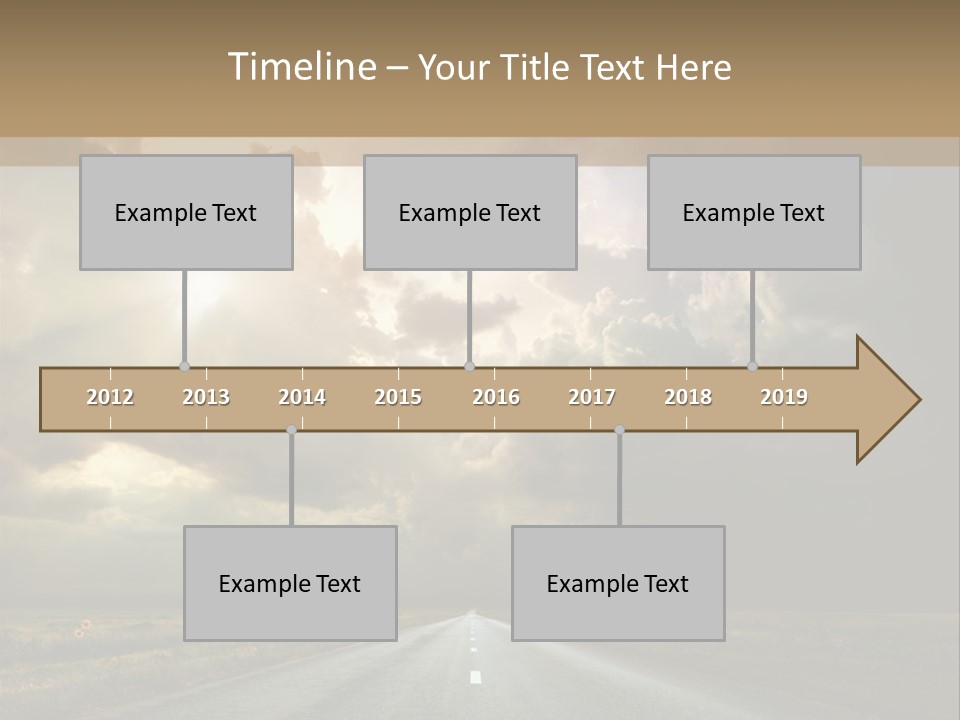 Puddles Road PowerPoint Template