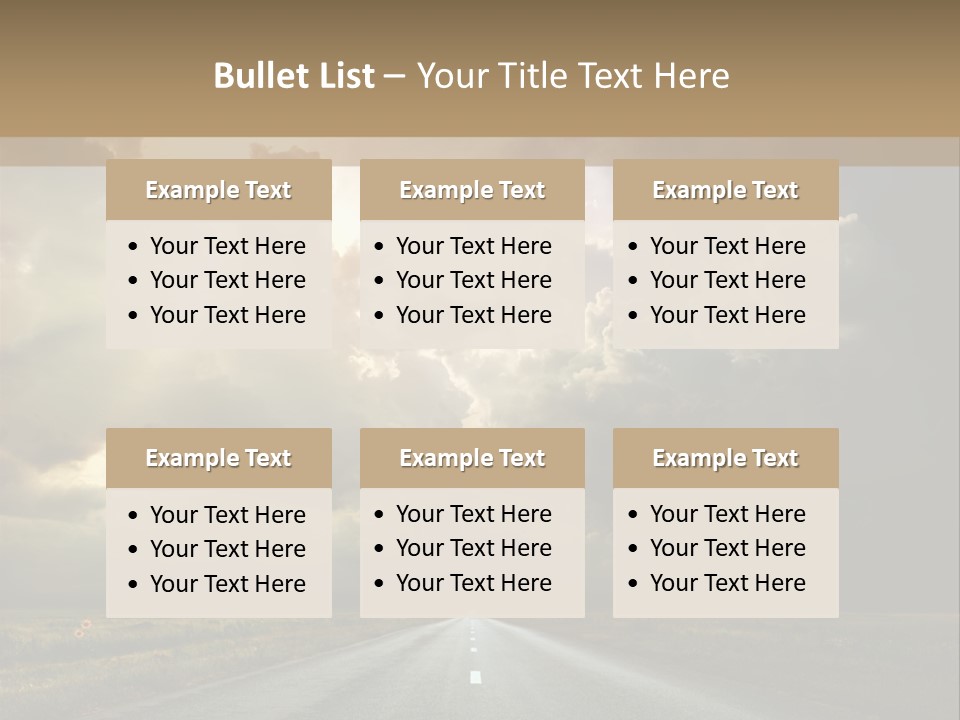 Puddles Road PowerPoint Template