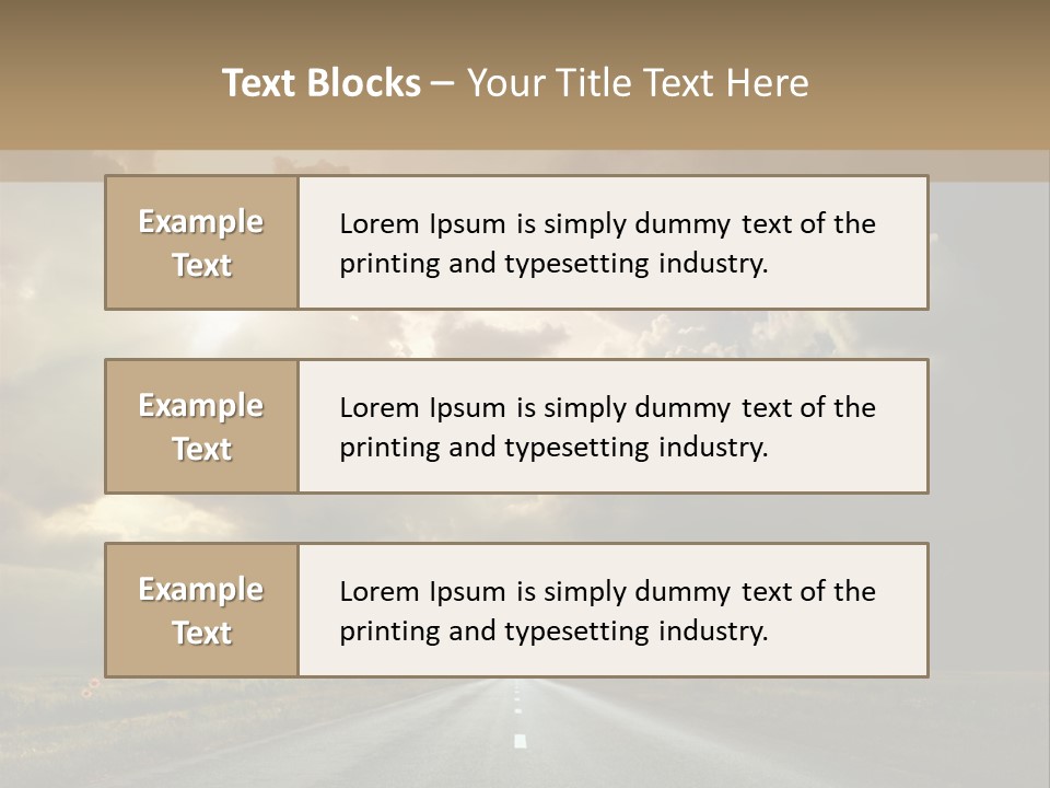 Puddles Road PowerPoint Template