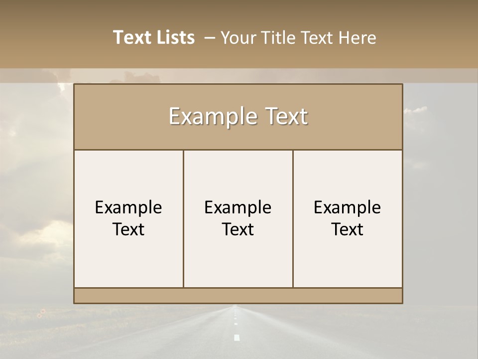 Puddles Road PowerPoint Template
