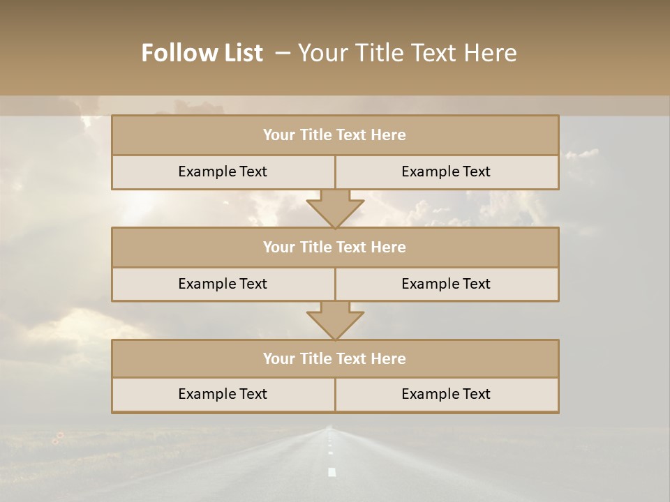 Puddles Road PowerPoint Template