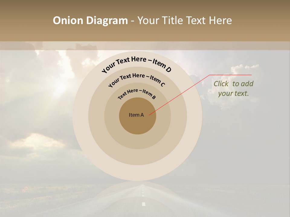 Puddles Road PowerPoint Template