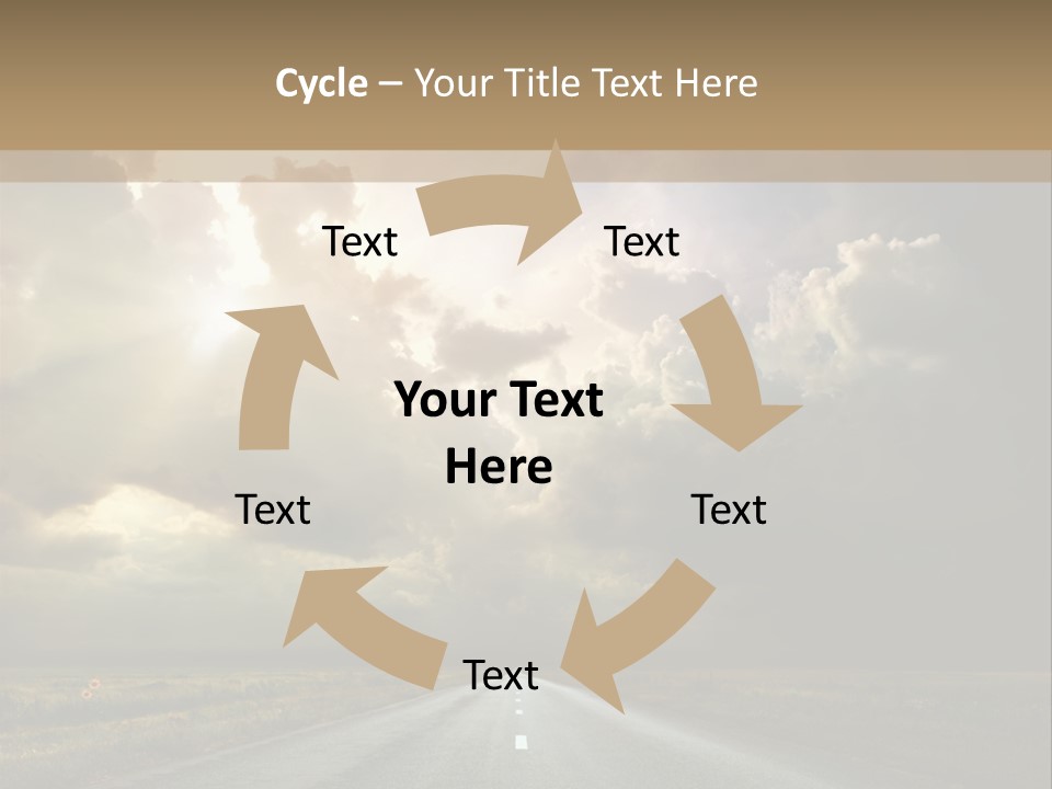 Puddles Road PowerPoint Template