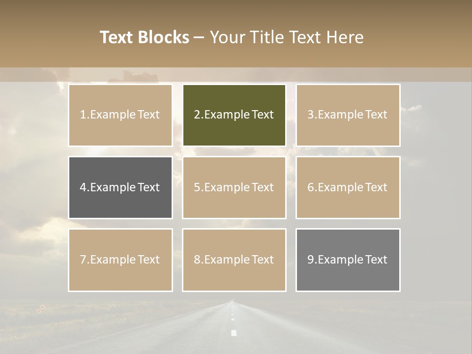 Puddles Road PowerPoint Template