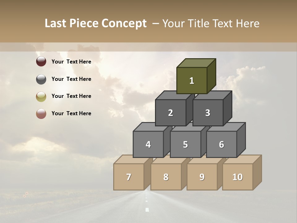 Puddles Road PowerPoint Template