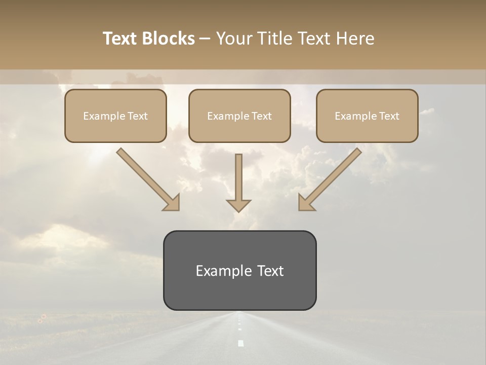 Puddles Road PowerPoint Template