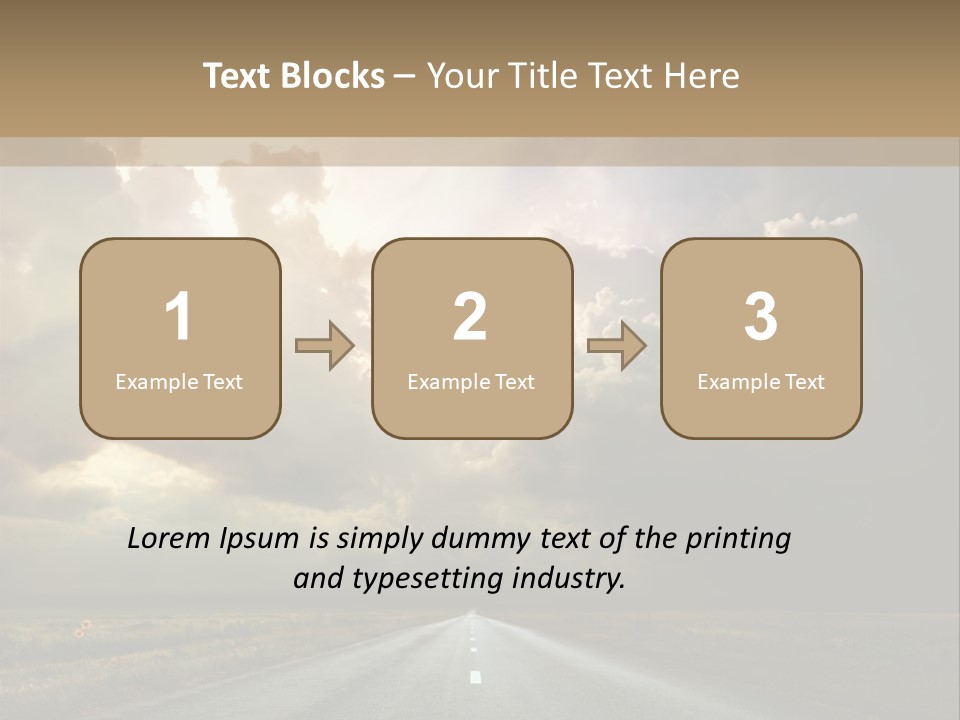 Puddles Road PowerPoint Template