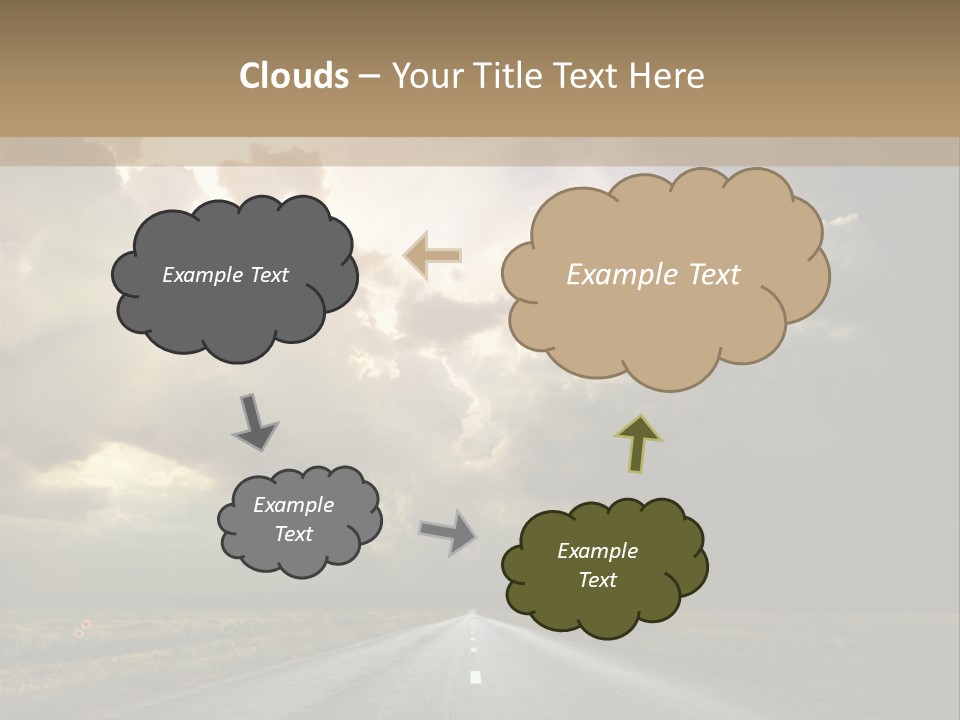Puddles Road PowerPoint Template