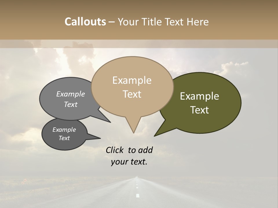 Puddles Road PowerPoint Template