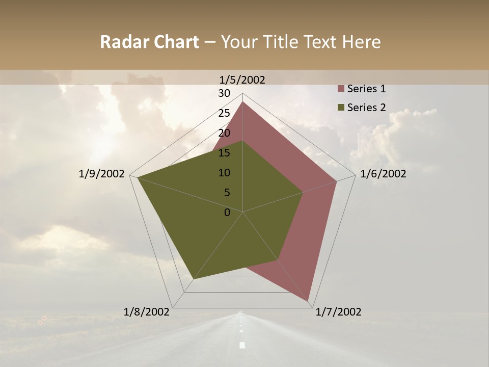 Puddles Road PowerPoint Template