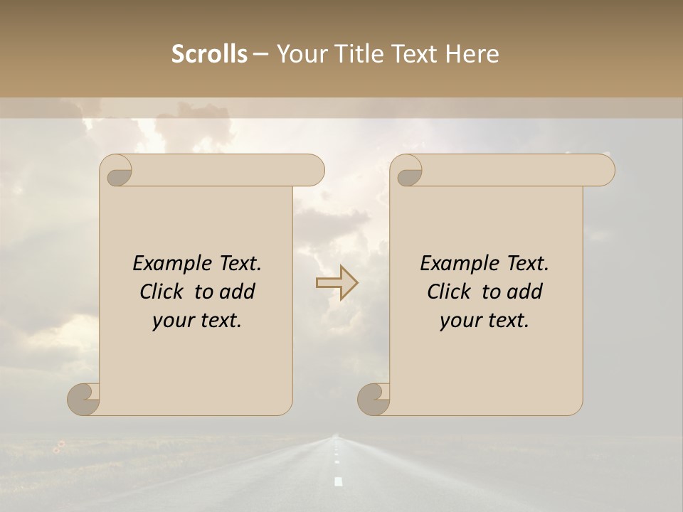 Puddles Road PowerPoint Template