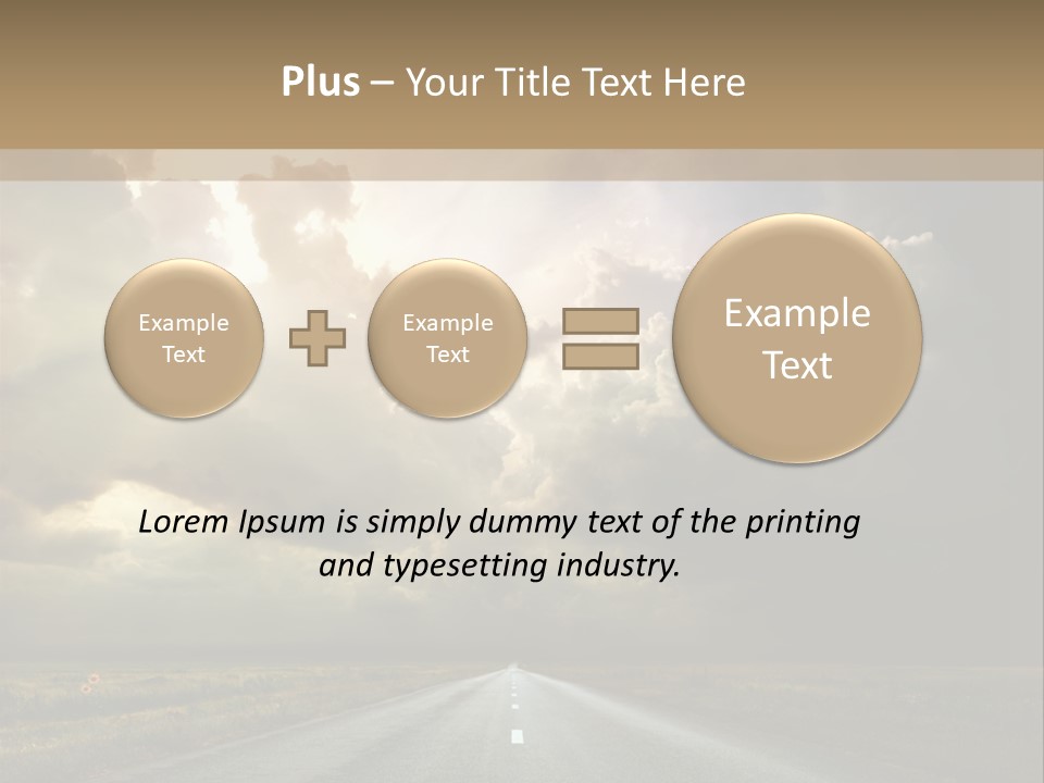 Puddles Road PowerPoint Template