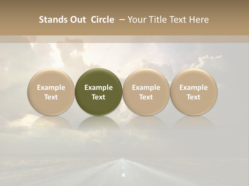 Puddles Road PowerPoint Template