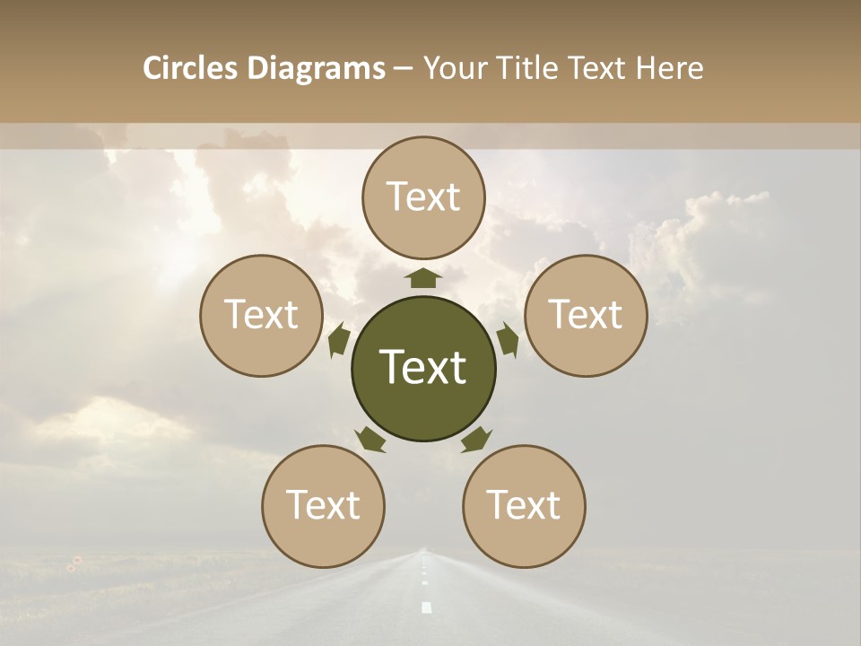 Puddles Road PowerPoint Template