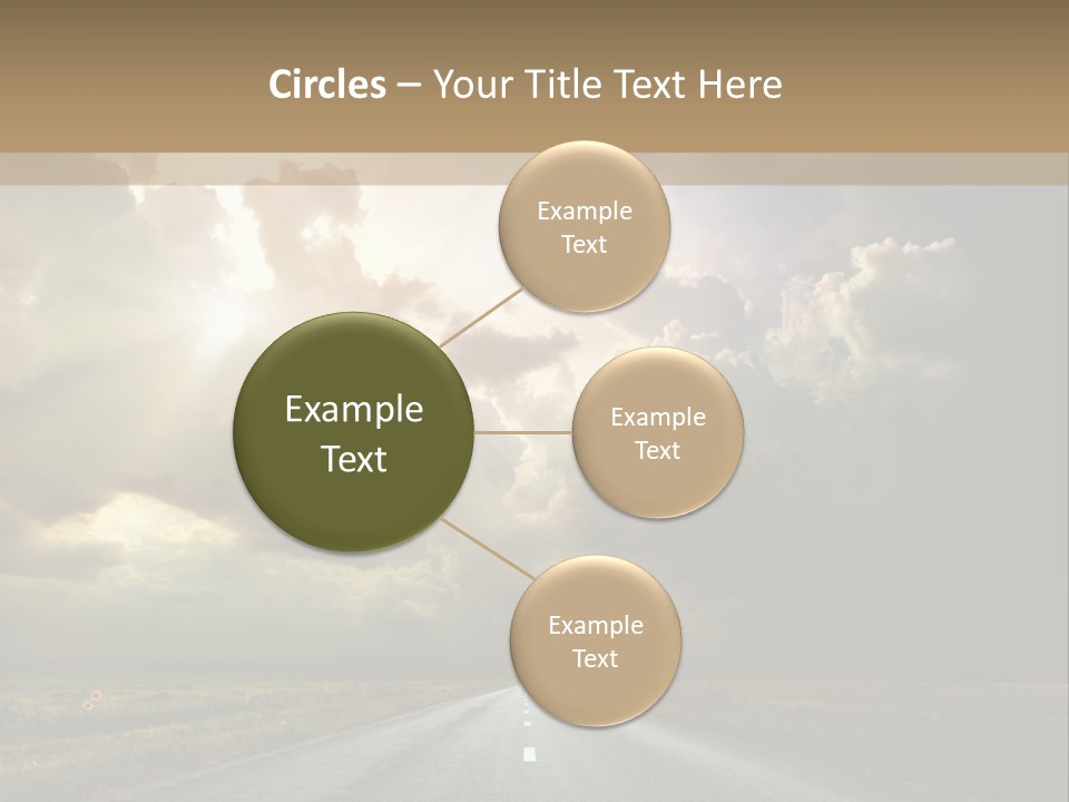 Puddles Road PowerPoint Template