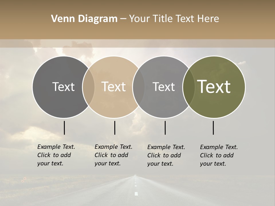 Puddles Road PowerPoint Template