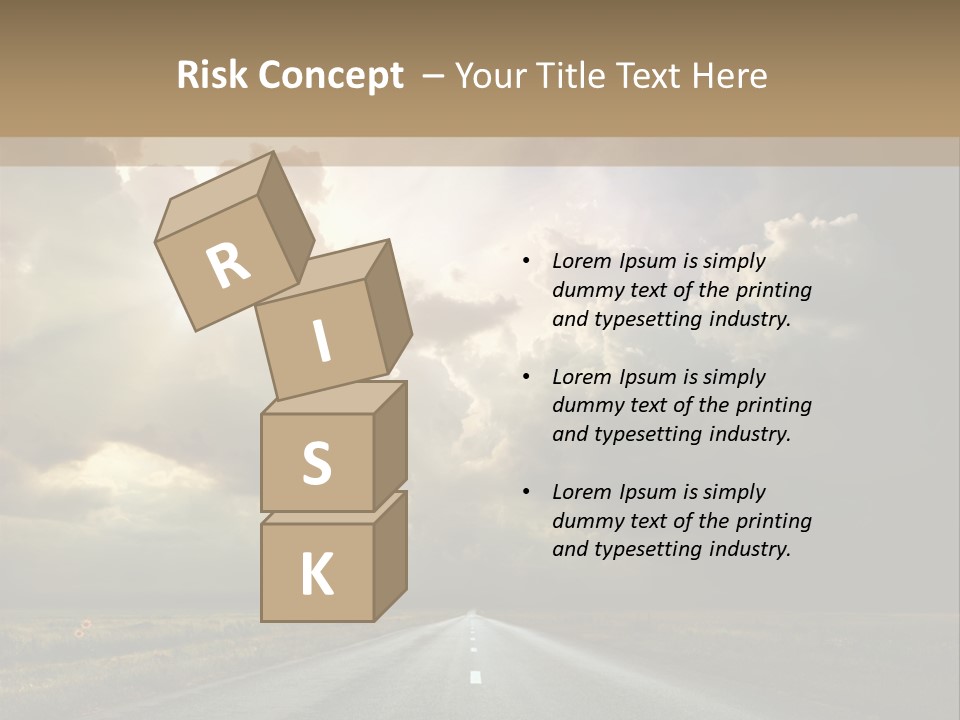 Puddles Road PowerPoint Template