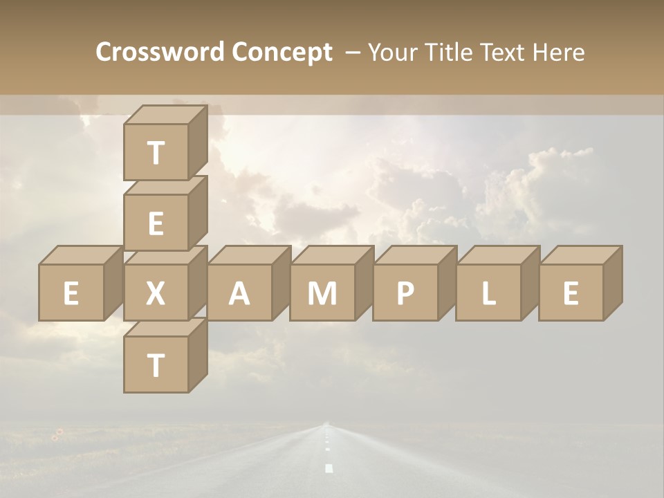 Puddles Road PowerPoint Template