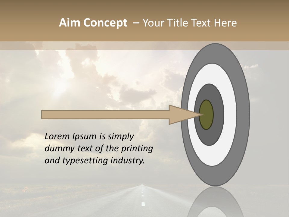 Puddles Road PowerPoint Template